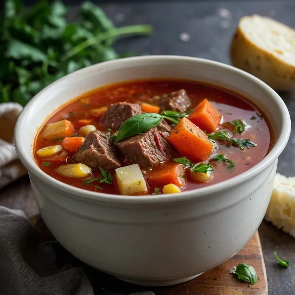 Old Fashioned Vegetable Beef Soup Recipe