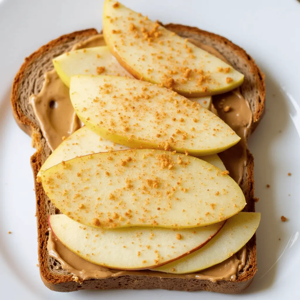 Apple and Peanut Butter Toast